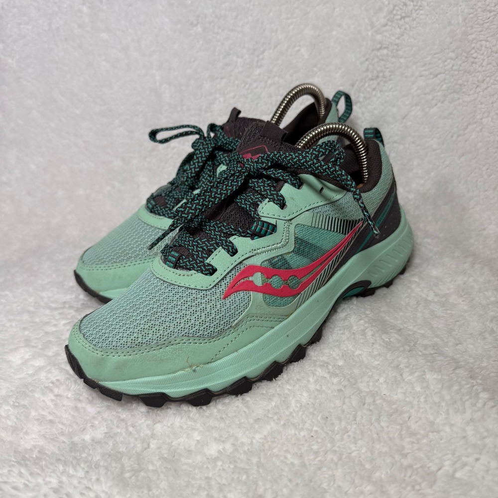 Saucony Excursion TR16 Womens Trail Running‎ Shoes Mint Fuchsia S10744-14 Size 7
